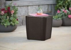 ALLIBERT Keter Luzon Opbergtafel - 39x39x43cm - Donkergrijs -Buitentuin Winkel 1200x857 7