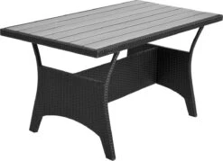 Casaria Polyrattan Tuinset - 15 Delig Voor 6 Personen – Crème Zwart -Buitentuin Winkel 1200x869 5