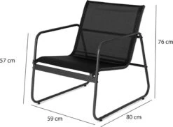 909 Outdoor Tuinset Camilla - 4-delig - Dubbele Zitbank - 2 Stoelen - Tafel - Stalenframe -Buitentuin Winkel 1200x882