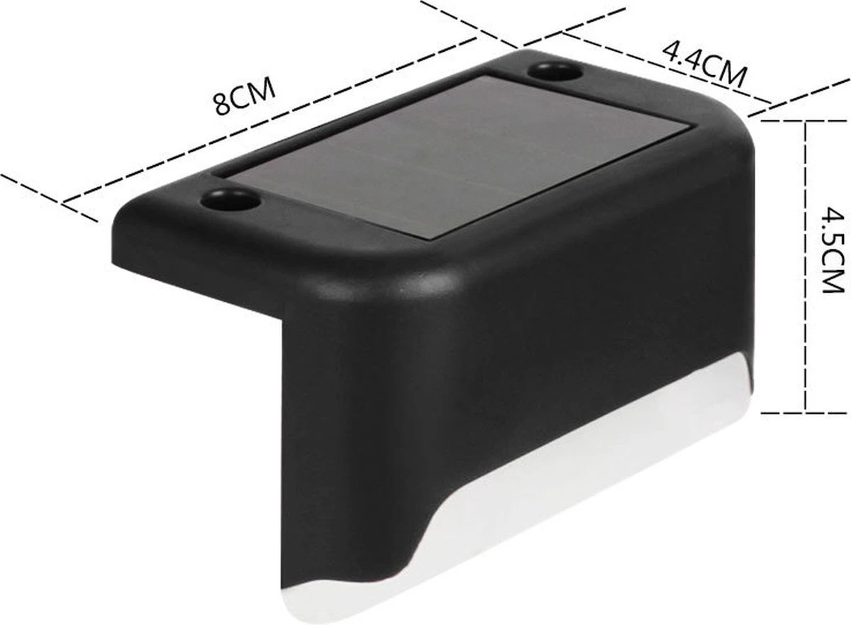 Merkloos Solar Led Lamp - Sfeervolle Tuinverlichting Op Zonne Energie - Waterdichte Tuinlampen Voor Balkon Trap Buiten - Warm Wit Licht - Buitenlamp - Trap Lamp - Oprit Lamp - Balkon Lamp - Buiten-sensor - Lamp Hek- Buitenverlichting - 4 Stuks 7 Merkloos Solar Led Lamp - Sfeervolle Tuinverlichting Op Zonne Energie - Waterdichte Tuinlampen Voor Balkon Trap Buiten - Warm Wit Licht - Buitenlamp - Trap Lamp - Oprit Lamp - Balkon Lamp - Buiten-sensor - Lamp Hek- Buitenverlichting - 4 Stuks - Afbeelding 5