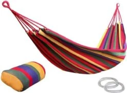 Hangmat - 200x80cm - 1 Persoons - Multi Color -Buitentuin Winkel 1200x884 1