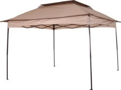 Outsunny Paviljoen Met Zijwanden Partytent Tuintent Popup 3,25 X 3,25 M Khaki 840-166 -Buitentuin Winkel 1200x895 2