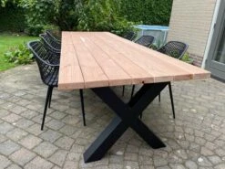 Tuintafel Douglas 300 Cm X 90 Cm | Stalen Poten | 8-10 Personen | DuuMaa -Buitentuin Winkel 1200x899 11