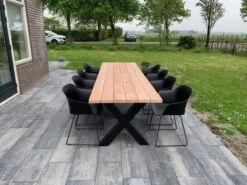 Tuintafel Douglas 300 Cm X 90 Cm | Stalen Poten | 8-10 Personen | DuuMaa -Buitentuin Winkel 1200x899 8