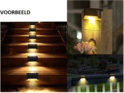 Merkloos Tuinverlichting 8 STUKS - Led Lamp - Tuinverlichting Op Zonneenergie - Tuinverlichting Led Buiten - Tuinverlichting Solar - Waterdichte - Tuinhek Lampjes -Buitentuin Winkel 1200x905 4