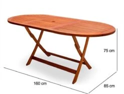 Merkloos Tuintafel Acaciahout - 160x85x75cm - FSC-gecertificeerd -Buitentuin Winkel 1200x908 1