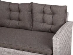 Beliani VITERBO - Loungeset Voor 8 - Grijs - PE Rotan -Buitentuin Winkel 1200x909