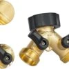 Merkloos Y Stuk Kraan - Kraan Splitter - Waterverdeler - Buitenkraan - Waterverdeler 2 Weg – Messing -Buitentuin Winkel 1200x918 7
