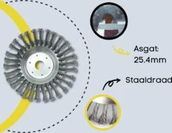 Merkloos Onkruidborstel Voor Bosmaaier | 200mm 20 Cm Staalborstel Nieuw | Universele Onkruidborstel 200 Mm - Onkruidverwijderaar - Voegenborstel - Grastrimmer -Buitentuin Winkel 1200x928 1