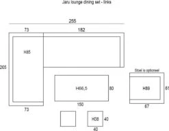 Garden Impressions Jaru Lounge Dining Set - Extra Luxe Kussens -Buitentuin Winkel 1200x931