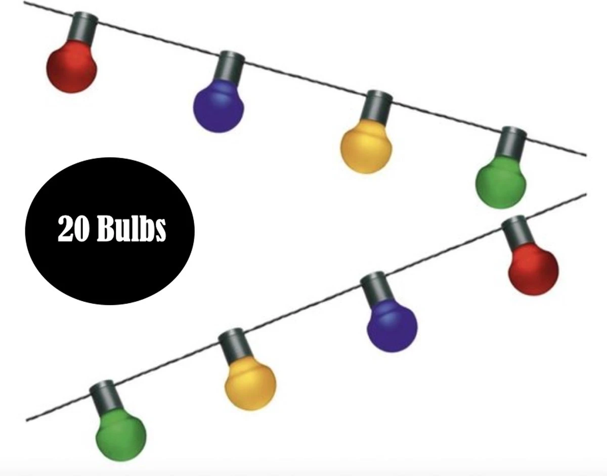 Tuin Lichtsnoer Met Kleur Lampjes Van WDMT™ | 13,55 Meter Lang | 20 Stuks LED Lamp Tuin Verlichting Snoer | Sfeervolle Tuinverlichting 3 Tuin Lichtsnoer Met Kleur Lampjes Van WDMT™ | 13,55 Meter Lang | 20 Stuks LED Lamp Tuin Verlichting Snoer | Sfeervolle Tuinverlichting