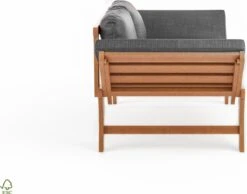 Loungebank Tuin FSC Antraciet – Makkelijk Verstelbaar Lounge Bank Balkon – Tuinbank Lounge Hardhout FSC – Perfecthomeshop -Buitentuin Winkel 1200x942