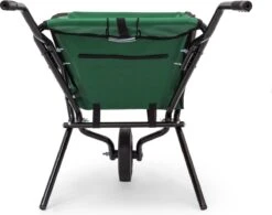 Relaxdays Kruiwagen Opvouwbaar - Inklapbare Tuinwagen - Vouwkruiwagen - Groen - 50 L -Buitentuin Winkel 1200x948