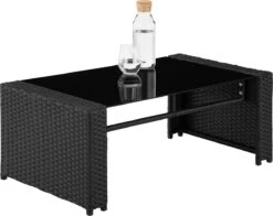 Tectake - Wicker Zitgroep Tuinset Lucca - Zwart - 404131 -Buitentuin Winkel 1200x952