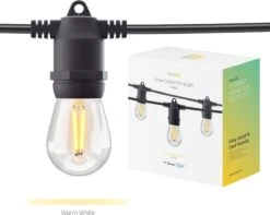 Hombli Smart Outdoor String Light 5m – Lichtsnoer Voor Buiten – Sfeerverlichting Voor In De Tuin, Balkon En Terras – Weerbestending IP65 -Buitentuin Winkel 1200x956 5