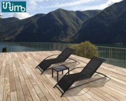 Intimo Ligbeddenset + Tafel - Zwart - 163x60x65/45x45x40 -Buitentuin Winkel 1200x960 6