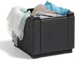 Allibert Opbergpoef Met Deksel - Opbergbox - Bijzettafel Buiten - Tafel - Tuintafel - Opberger -Buitentuin Winkel 1200x964