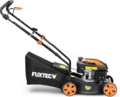 FUXTEC Grasmaaier Benzine - 41cm - 80cc - Duwmaaier - Opvangbak 45L - FX-RM4180 -Buitentuin Winkel 1200x967 2