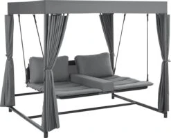 Schommelbank / Ligbank Kassandra - Donkergrijs -Buitentuin Winkel 1200x973