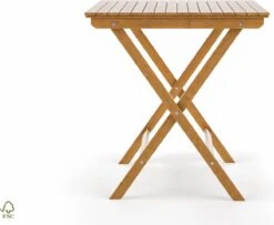 Bistro Set Hout Balkonset FSC – Patio Set Tuin – Houten Frans Tuinsetje – Kleine Tuinset – Complete Kleine Balkon Tafelset Met Gratis Bijzettafel – Hardhout FSC Balkonstoelen & Balkon Tafel - Tuintafel En Stoelen - Bistroset Van Hout – Balcony Set -Buitentuin Winkel 1200x984