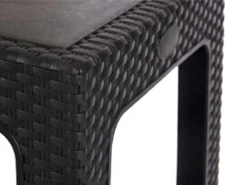 Rotan Bijzettafeltje/plantenverhoger Antraciet Grijs 47 X 47 X 42 Cm Voor Binnen/buiten -Buitentuin Winkel 1200x988