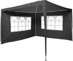 Garden Royal Partytent 3x3m Grijs Met 2 Zijwanden -Buitentuin Winkel 1200x990 4