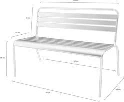 MaximaVida Metalen Tuinbank Max 120 Cm Olijfgroen -Buitentuin Winkel 1200x992
