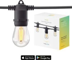 Hombli Smart Outdoor String Light 5m – Lichtsnoer Voor Buiten – Sfeerverlichting Voor In De Tuin, Balkon En Terras – Weerbestending IP65 -Buitentuin Winkel 1200x997 5