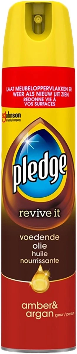 3x Pledge Revive It Meubelolie Spuitbus - Amber & Argan - Voedende Olie - 3 X 250ml 4 3x Pledge Revive It Meubelolie Spuitbus - Amber & Argan - Voedende Olie - 3 X 250ml - Afbeelding 2