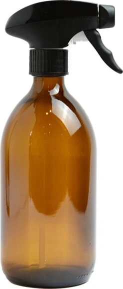 Groeikruid® Plantenspuit | 500 Ml Amber Glas | Met Zwarte Spraykop | Plantensproeier Binnen | Waterverstuiver | Verstuiver | Waterspuit -Buitentuin Winkel 513x1200