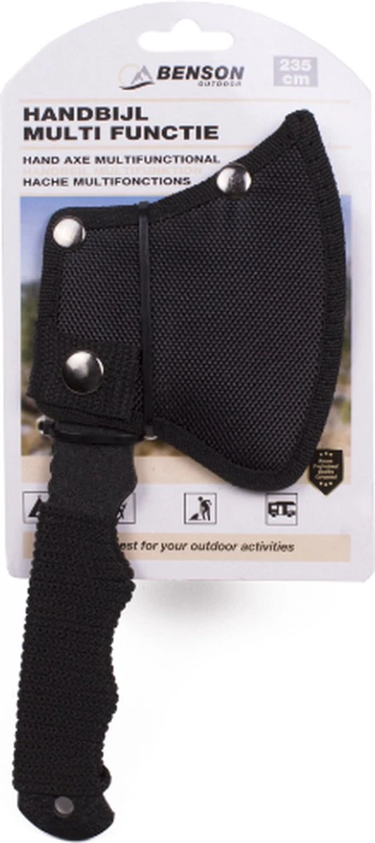 Benson Multifunctionele Handbijl - Hakbijl Met Hoes - 23.5 Cm 8 Benson Multifunctionele Handbijl - Hakbijl Met Hoes - 23.5 Cm - Afbeelding 6