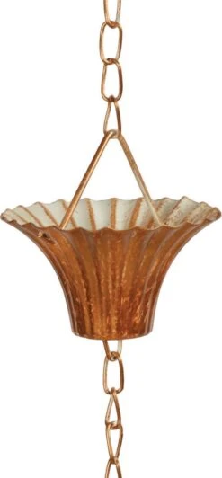 Esschert Design Regenketting 254 Cm Staal Koper 10 Esschert Design Regenketting 254 Cm Staal Koper -Buitentuin Winkel 557x1200