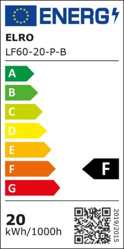 ELRO LF60 Design LED Buitenlamp Met Bewegingssensor - 20W – 1600LM – IP54 Waterdicht - Zwart -Buitentuin Winkel 600x1200 3