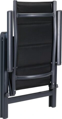 Casaria Tuinstoel Aluminium - 2 Stuks Inklapbaar - Antraciet -Buitentuin Winkel 621x1200