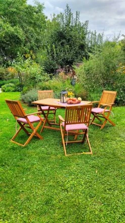 Merkloos Luxe Tuinset 'Sydney' - 5-delig - Acaciahout - FSC Gecertificeerd -Buitentuin Winkel 675x1200