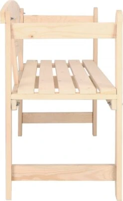 Merkloos Springos Tuinbank | Tuinbankje | Zitbank Buiten | Naaldhout | 119 X 78 X 45 Cm | Licht -Buitentuin Winkel 734x1200