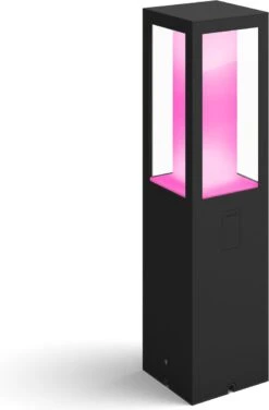Philips Hue Impress Sokkellamp - Wit En Gekleurd Licht - Zwart - Laag -Buitentuin Winkel 789x1200 2