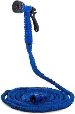 Uitrekbare Tuinslang Tot 15 Meter - Tuinsproeier Met 7 Verschillende Standen - Tuin Besproeien - Sproeikop - Blauw - Flexibel Elastisch -Buitentuin Winkel 794x1200 1