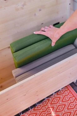 Balkonset 3in1: Bank | Tafel | Opbergruimte. Hout, Medium 95cm. -Buitentuin Winkel 799x1200 6