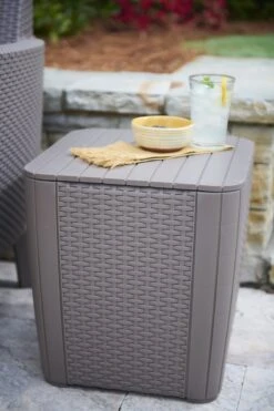 ALLIBERT Keter Luzon Opbergtafel - 39x39x43cm - Donkergrijs -Buitentuin Winkel 800x1200 23