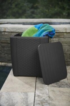 ALLIBERT Keter Luzon Opbergtafel - 39x39x43cm - Donkergrijs -Buitentuin Winkel 800x1200 24