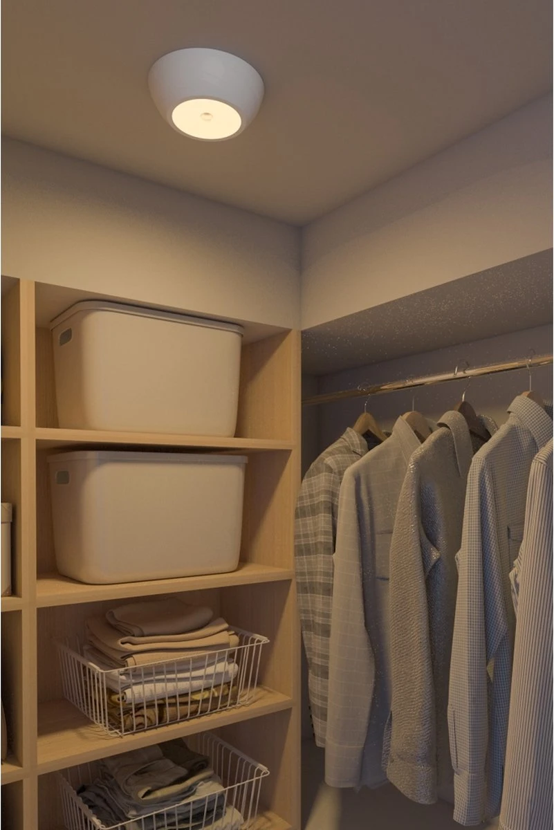 Calex LED Plafondlamp Met Sensor - 3000K - Draadloos - Batterij 4 Calex LED Plafondlamp Met Sensor - 3000K - Draadloos - Batterij - Afbeelding 2