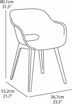 Allibert Akola Tuinstoelen - 2 Stuks -56,5x55x80cm - Donkergrijs 27 Allibert Akola Tuinstoelen - 2 Stuks -56,5x55x80cm - Donkergrijs -Buitentuin Winkel 834x1200