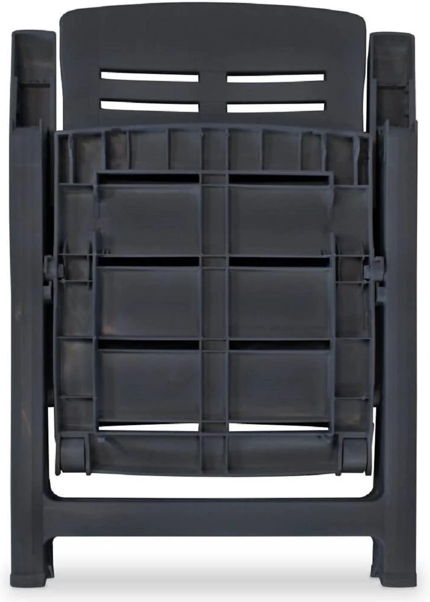 MaxxGarden Tuinstoel - Verstelbare Stoel Met Armleuningen - Zwart 6 MaxxGarden Tuinstoel - Verstelbare Stoel Met Armleuningen - Zwart - Afbeelding 4