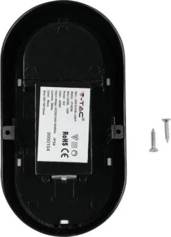 V-Tac Zwarte Ovale LED Plafondlamp Klein -Buitentuin Winkel 863x1200 2