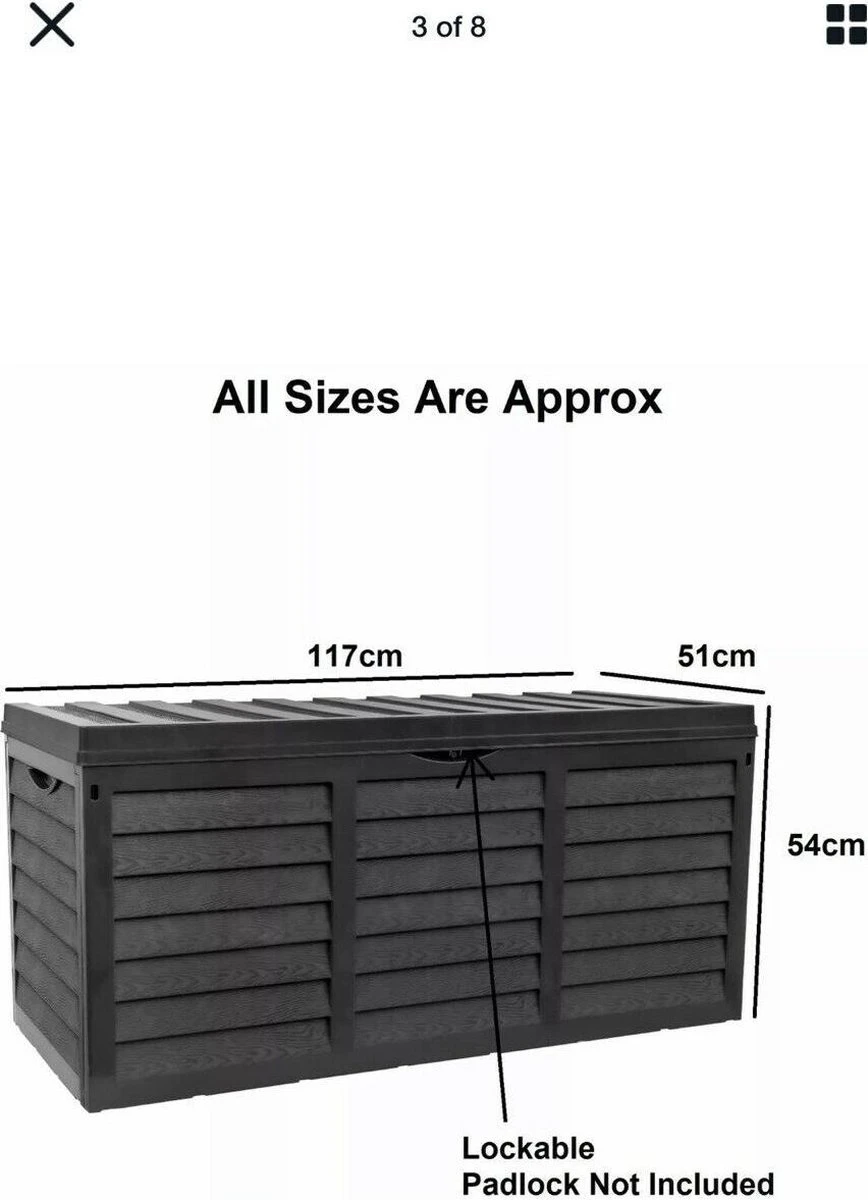 Grote Tuinkussen Opbergbox 320l UV-bestendig En Winterharde Tuinbox Met Wielen 5 Grote Tuinkussen Opbergbox 320l UV-bestendig En Winterharde Tuinbox Met Wielen - Afbeelding 3