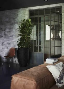 Capi Europe - Vaas Elegant Deluxe Rib NL - 56x84 - Zwart - Voor Binnen En Buiten - KBLR1132 -Buitentuin Winkel 873x1200 2