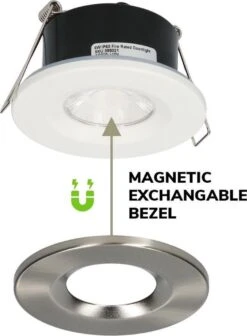 HOFTRONIC Venezia - Set Van 6 LED Inbouwspots RVS - IP65 Waterdicht - Dimbaar - 6 Watt 600 Lumen - Met Lichtbron - 2700K Warm Wit Licht - Zaagmaat 65mm - Inbouwdiepte 45mm - Geschikt Voor Badkamer, Woonkamer, Veranda En Carport - 3 Jaar Garantie -Buitentuin Winkel 881x1200 2