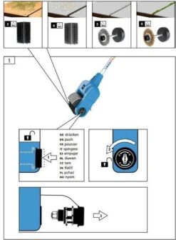 Güde Elektrische Oppervlakte- En Voegenreiniger - MET Telescopische Stang & 4 Voegenborstels - GUB 500 -Buitentuin Winkel 883x1200 3