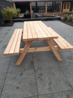 Douglas Geschaafd Picknicktafel 200 Cm Lang Houtdikte 45mm -Buitentuin Winkel 899x1200 10